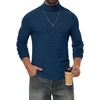 image:imagePrinStory Mens Thermal Long Sleeve Shirts Mock Turtleneck Tops S2XLBlue