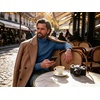 image:imagePrinStory Mens Thermal Long Sleeve Shirts Mock Turtleneck Tops S2XLBlue