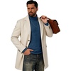 image:imagePrinStory Mens Thermal Long Sleeve Shirts Mock Turtleneck Tops S2XLBlue