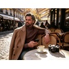 image:imagePrinStory Mens Thermal Long Sleeve Shirts Mock Turtleneck Tops S2XLBrown