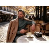 image:imagePrinStory Mens Thermal Long Sleeve Shirts Mock Turtleneck Tops S2XLGreen