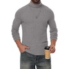 image:imagePrinStory Mens Thermal Long Sleeve Shirts Mock Turtleneck Tops S2XLLight Gray