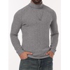 image:imagePrinStory Mens Thermal Long Sleeve Shirts Mock Turtleneck Tops S2XLLight Gray