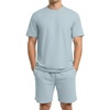 image:imagePrinStory Mens Track Suits 2 Piece Athletic Outfits M3XLBlue