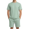 image:imagePrinStory Mens Track Suits 2 Piece Athletic Outfits M3XLGreen