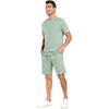 image:imagePrinStory Mens Track Suits 2 Piece Athletic Outfits M3XLGreen