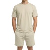 image:imagePrinStory Mens Track Suits 2 Piece Athletic Outfits M3XLKhaki