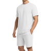 image:imagePrinStory Mens Track Suits 2 Piece Athletic Outfits M3XLWhite