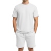 image:imagePrinStory Mens Track Suits 2 Piece Athletic Outfits M3XLWhite