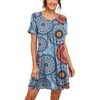 image:imagePrinStory Nightgowns for Women Short Sleeve Night GownsA02 Fpmix Blue
