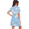 image:imagePrinStory Nightgowns for Women Short Sleeve Night GownsA03 Fplight Blue