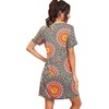 image:imagePrinStory Nightgowns for Women Short Sleeve Night GownsA06 Fppeacock Blue