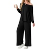 image:imagePrinStory Pajamas for Women Set 2 Piece Lounge Sets S2XLBlack
