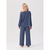 image:imagePrinStory Pajamas for Women Set 2 Piece Lounge Sets S2XLGray Blue