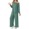 image:imagePrinStory Pajamas for Women Set 2 Piece Lounge Sets S2XLHaze Blue