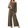 image:imagePrinStory Pajamas for Women Set 2 Piece Lounge Sets S2XLLd Khaki