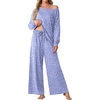 image:imagePrinStory Pajamas for Women Set 2 Piece Lounge Sets S2XLSpeckled Blue