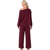 image:imagePrinStory Pajamas for Women Set 2 Piece Lounge Sets S2XLWine Red