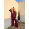 image:imagePrinStory Pajamas for Women Set 2 Piece Lounge Sets S2XLWine Red