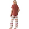 image:imagePrinStory Pajamas for Women Set 2 Piece Soft Pjs Sets S2XLBrave Brick Red