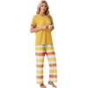 image:imagePrinStory Pajamas for Women Set 2 Piece Soft Pjs Sets S2XLBright Smile