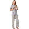 image:imagePrinStory Pajamas for Women Set 2 Piece Soft Pjs Sets S2XLCartoon Baguette