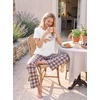 image:imagePrinStory Pajamas for Women Set 2 Piece Soft Pjs Sets S2XLCartoon Brunch