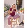 image:imagePrinStory Pajamas for Women Set 2 Piece Soft Pjs Sets S2XLCheerful Snow Red