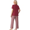 image:imagePrinStory Pajamas for Women Set 2 Piece Soft Pjs Sets S2XLCheerful Snow Red