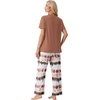image:imagePrinStory Pajamas for Women Set 2 Piece Soft Pjs Sets S2XLCoffee Brown