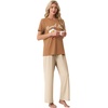 image:imagePrinStory Pajamas for Women Set 2 Piece Soft Pjs Sets S2XLFun Breakfast