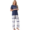 image:imagePrinStory Pajamas for Women Set 2 Piece Soft Pjs Sets S2XLGood Night Navy