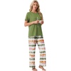 image:imagePrinStory Pajamas for Women Set 2 Piece Soft Pjs Sets S2XLGreen Faith
