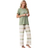 image:imagePrinStory Pajamas for Women Set 2 Piece Soft Pjs Sets S2XLHope Light Green