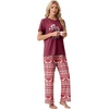 image:imagePrinStory Pajamas for Women Set 2 Piece Soft Pjs Sets S2XLJoyful Christmas