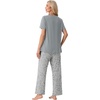 image:imagePrinStory Pajamas for Women Set 2 Piece Soft Pjs Sets S2XLLunar Cycle Gray