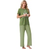image:imagePrinStory Pajamas for Women Set 2 Piece Soft Pjs Sets S2XLMatcha Green