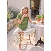image:imagePrinStory Pajamas for Women Set 2 Piece Soft Pjs Sets S2XLOlive Peace Green