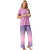 image:imagePrinStory Pajamas for Women Set 2 Piece Soft Pjs Sets S2XLWish Star Taro Pl