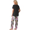 image:imagePrinStory Pajamas for Women Set Soft Pjs 2 Piece Pajama Sets XS4XLBig Leaf Pink