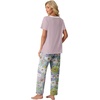 image:imagePrinStory Pajamas for Women Set Soft Pjs 2 Piece Pajama Sets XS4XLBlue Chrysanthemum