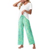 image:imagePrinStory Pajamas for Women Set Soft Pjs 2 Piece Pajama Sets XS4XLGreen Butterfly