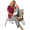 image:imagePrinStory Pajamas for Women Set Soft Pjs 2 Piece Pajama Sets XS4XLLagerstroemia Wine