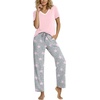 image:imagePrinStory Pajamas for Women Set Soft Pjs 2 Piece Pajama Sets XS4XLPink Star