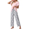 image:imagePrinStory Pajamas for Women Set Soft Pjs 2 Piece Pajama Sets XS4XLPink Star