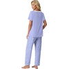 image:imagePrinStory Pajamas for Women Set Soft Pjs 2 Piece Pajama Sets XS4XLSpot Blue