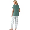 image:imagePrinStory Pajamas for Women Set Soft Pjs 2 Piece Pajama Sets XS4XLWhite Color Block