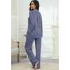 image:imagePrinStory Womens Pajama Sets Button Down Pjs 2 Piece Lounge SetBlue