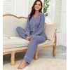 image:imagePrinStory Womens Pajama Sets Button Down Pjs 2 Piece Lounge SetDenim Blue