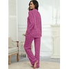 image:imagePrinStory Womens Pajama Sets Button Down Pjs 2 Piece Lounge SetHot Pink